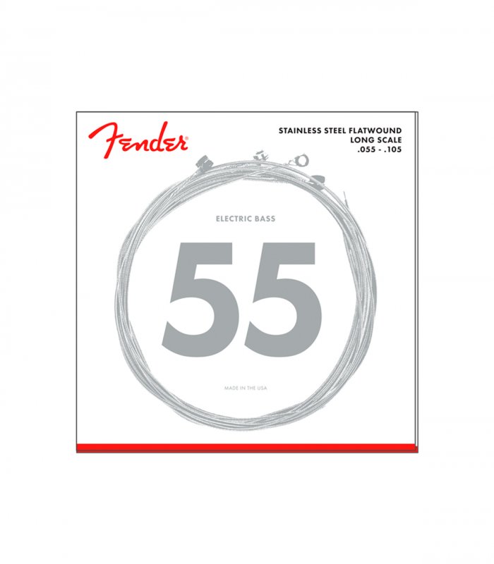Fender Stainless Steel Flatwound 55-105