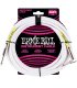 Ernie Ball cable 6047 20FT Ultraflex Blanco