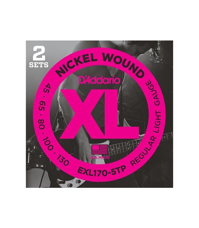 D'Addario Nickel Wound EXL170-5TP