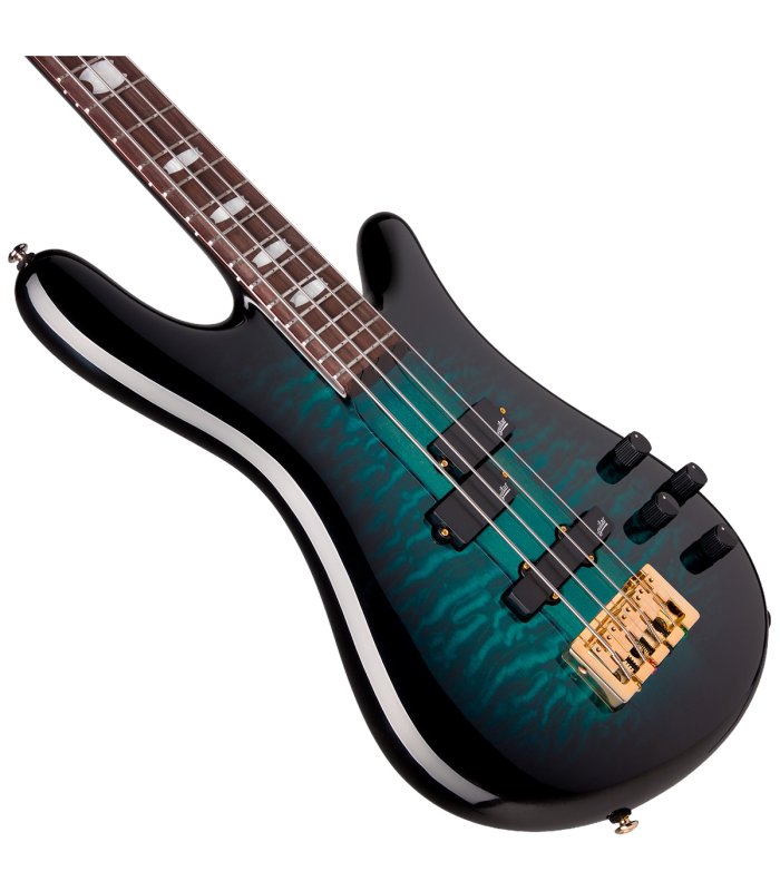 Spector Icon NS-2 Neck Thru Black and Blue