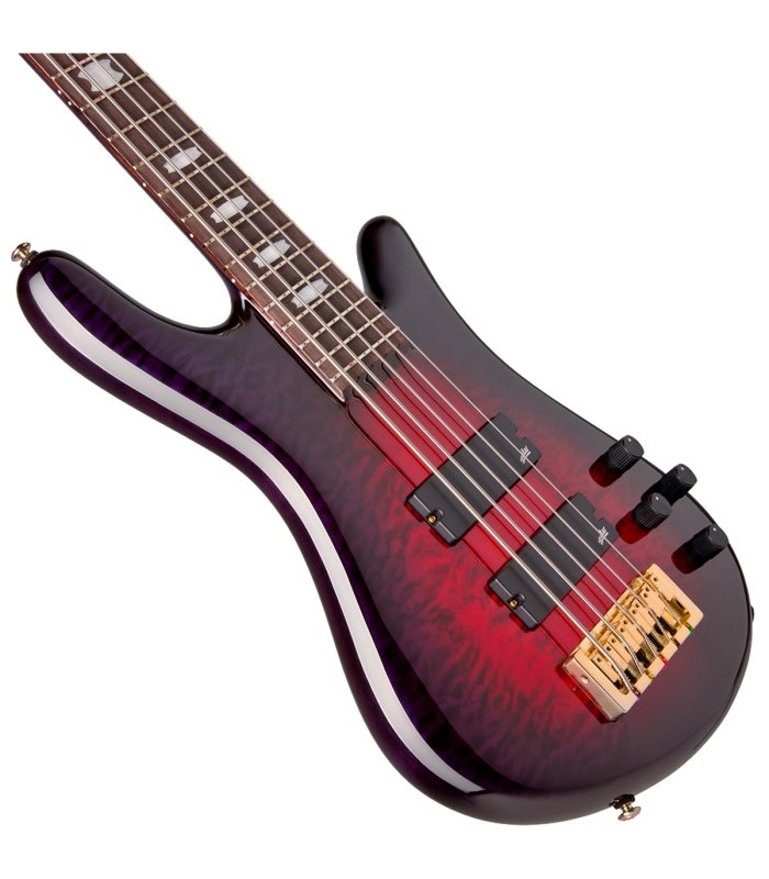 Spector Icon NS-5 Neck Thru Purple Cherry