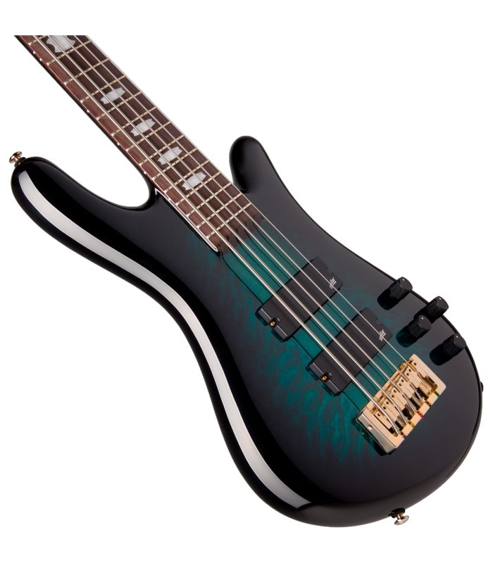 Spector Icon NS-5 Neck Thru Black and Blue