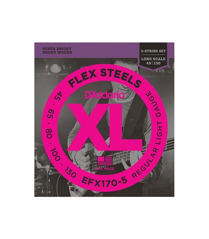 D'Addario Flex Steel EFX170-5
